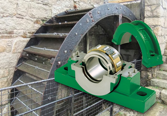 Water wheel bearings improve efficiency and reliability